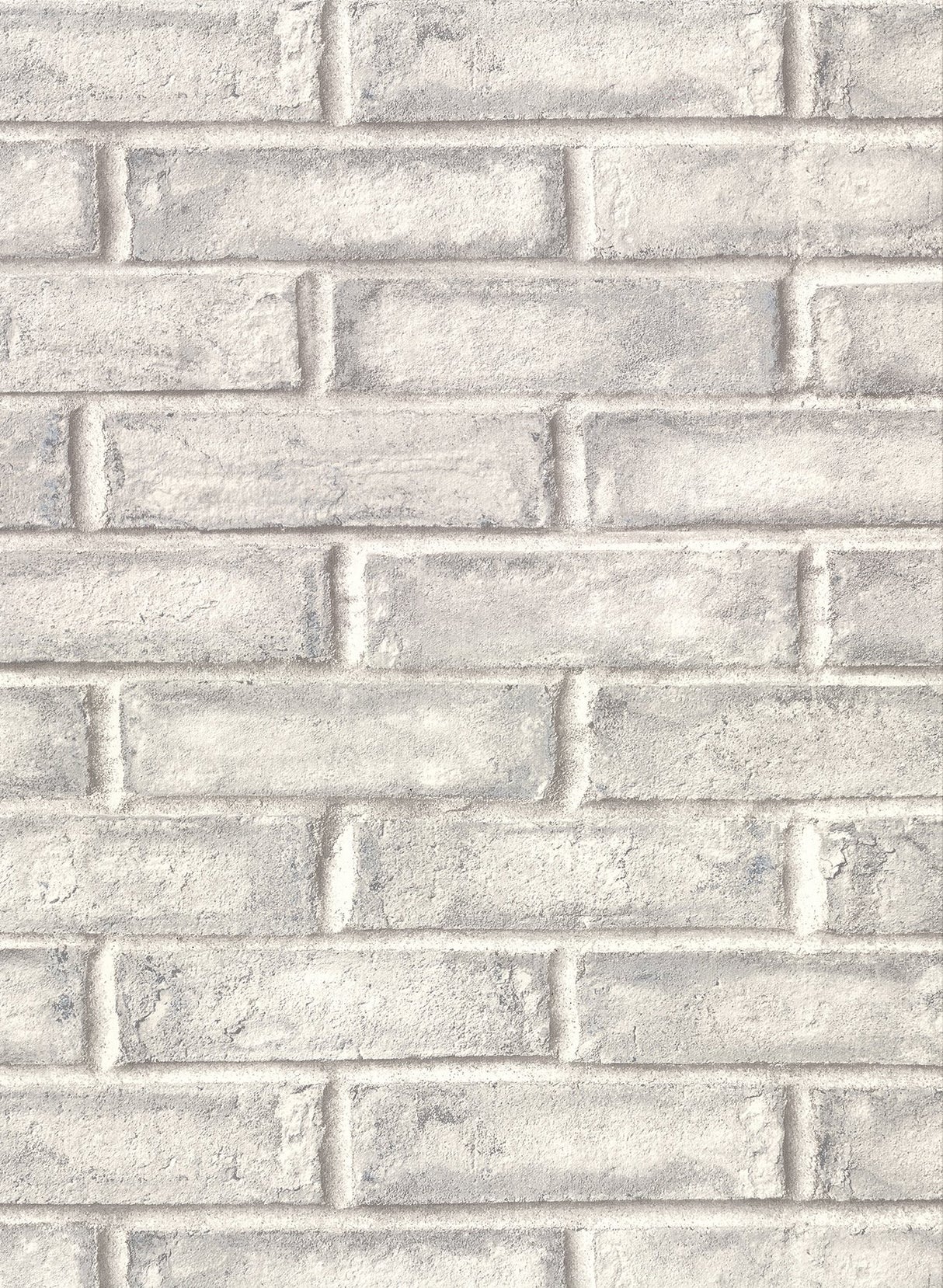 Appleton Grey Faux Weathered Brick Wallpaper with Distressed Textures - Warner 2921-50108