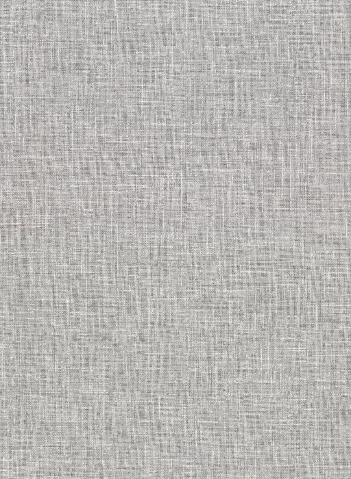 Upton Grey Faux Linen Wallpaper with Fabric & Woven Texture - Warner 2921-50300