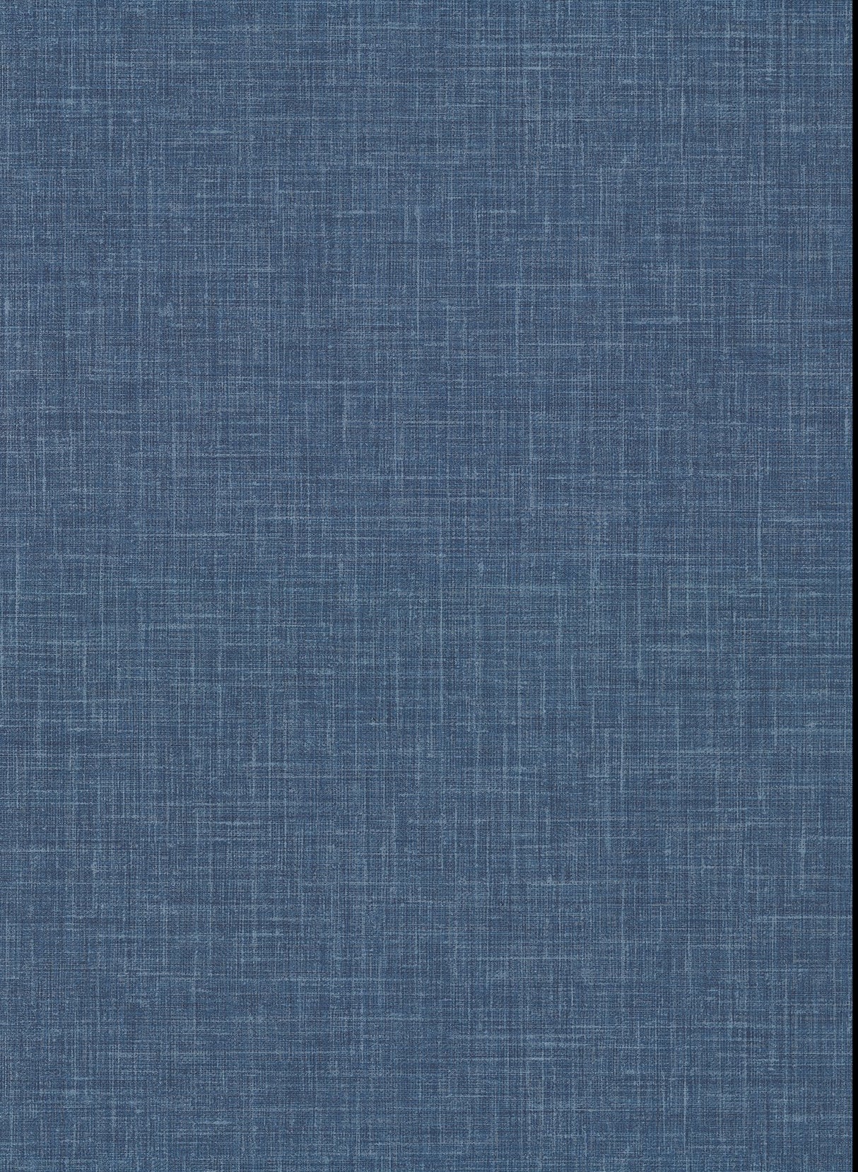 Upton Indigo Faux Linen Wallpaper with Fabric & Woven Textures Pattern, Traditional Style - Warner 2921-50302