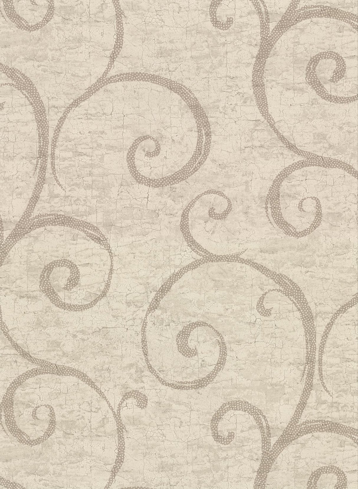 Newbury Taupe Geometric Faux Plaster Wallpaper with Plaster Effects Modern Pattern - Warner 2921-50707