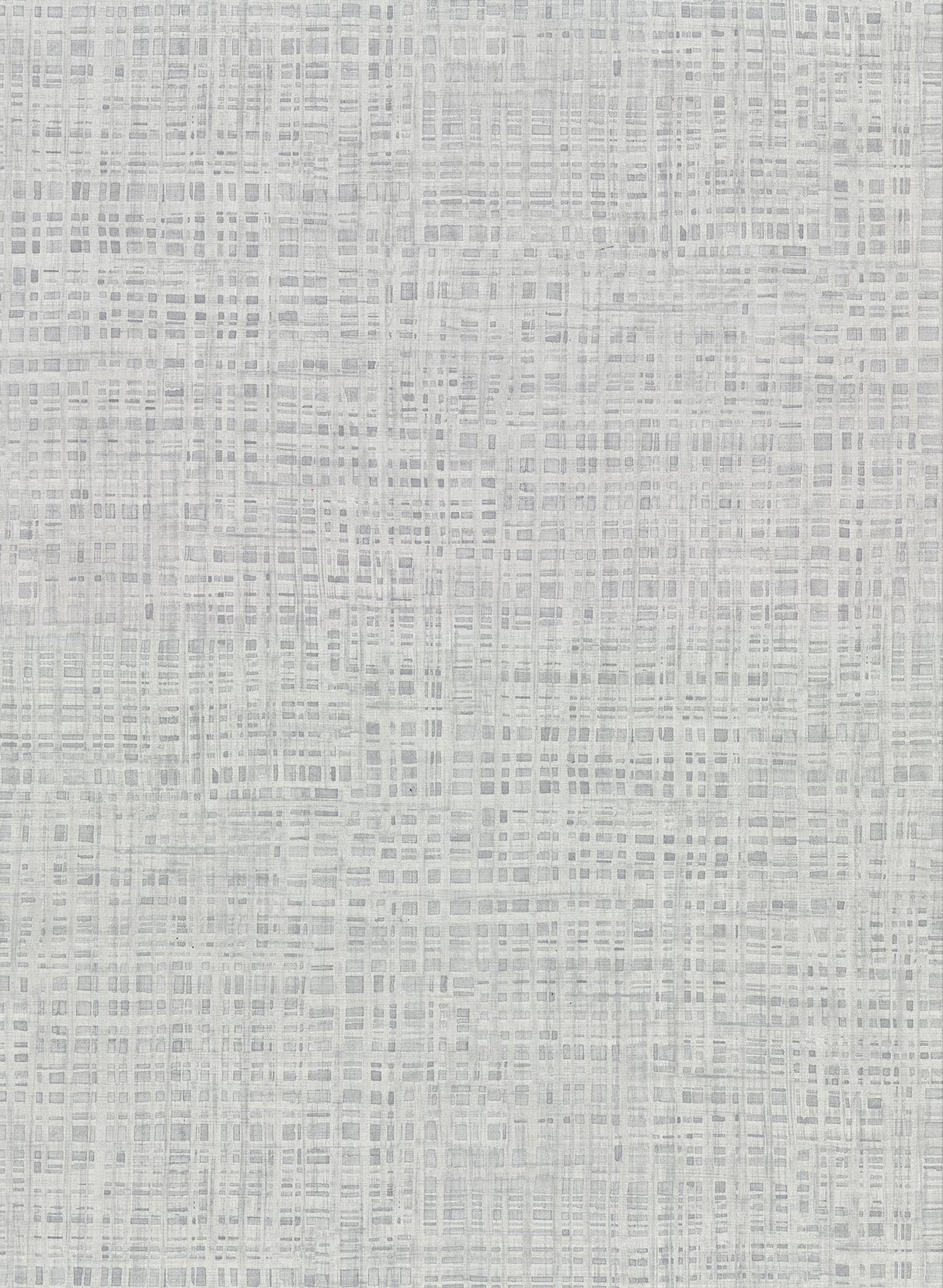 Montgomery Grey Faux Grasscloth Wallpaper with Traditional Abstract Pattern - Warner 2921-50918
