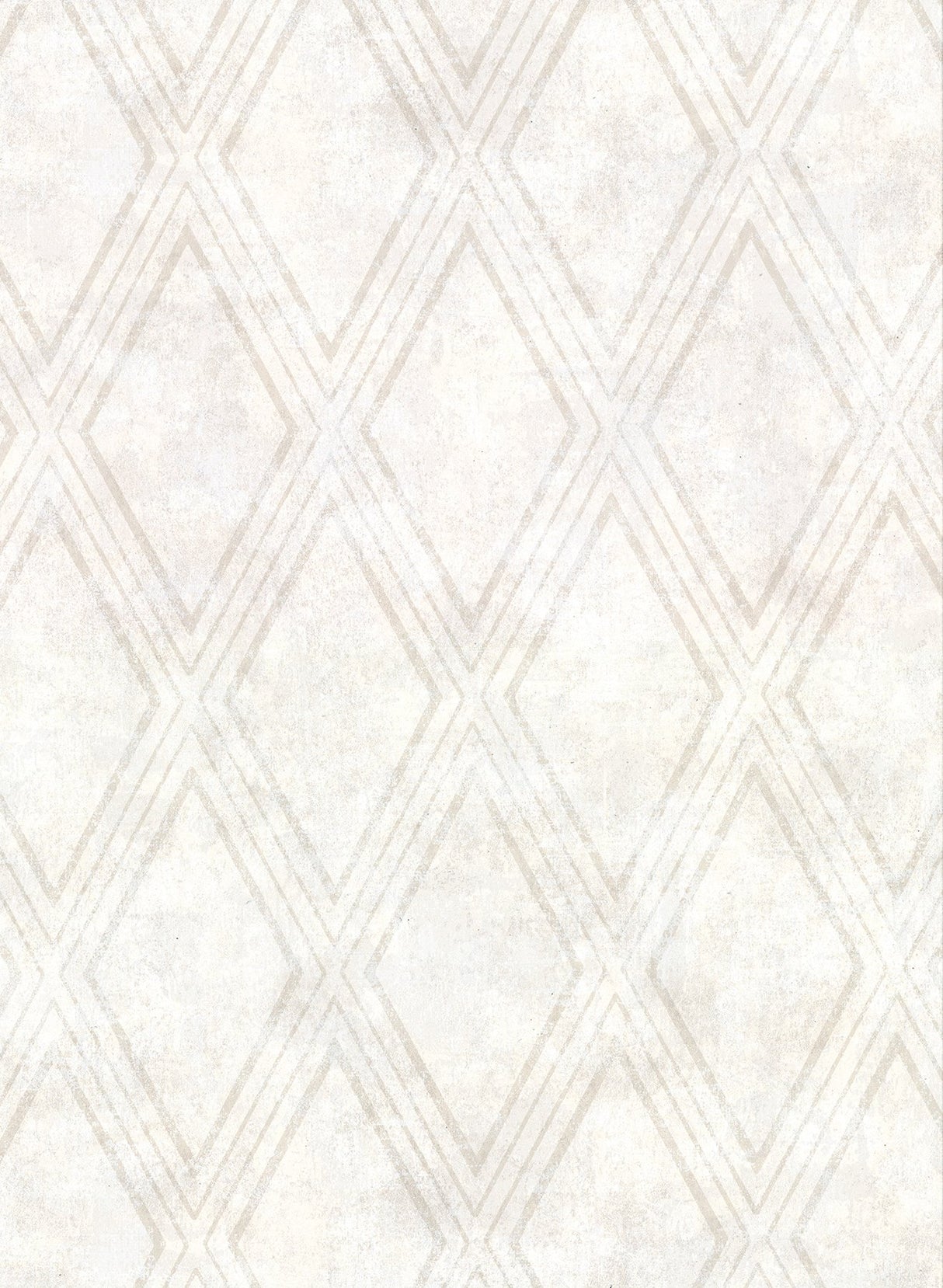 Dartmouth Cream Faux Plaster Geometric Wallpaper with Distressed Textures - Warner 2921-51007