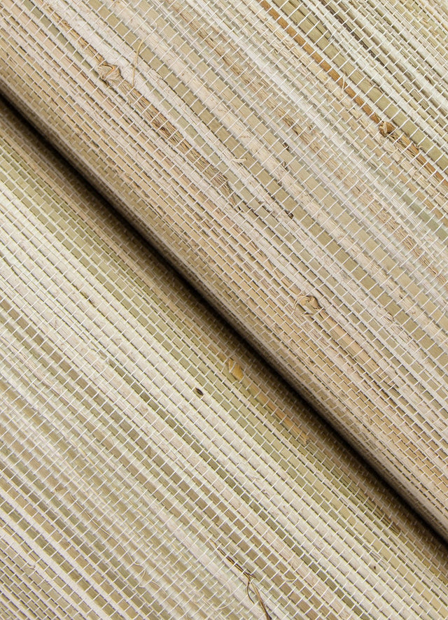 Sogen Neutral Knotted Grasscloth Wallpaper with Fabric & Woven Textures in Farmhouse Style - A-Street Prints 2923-65621