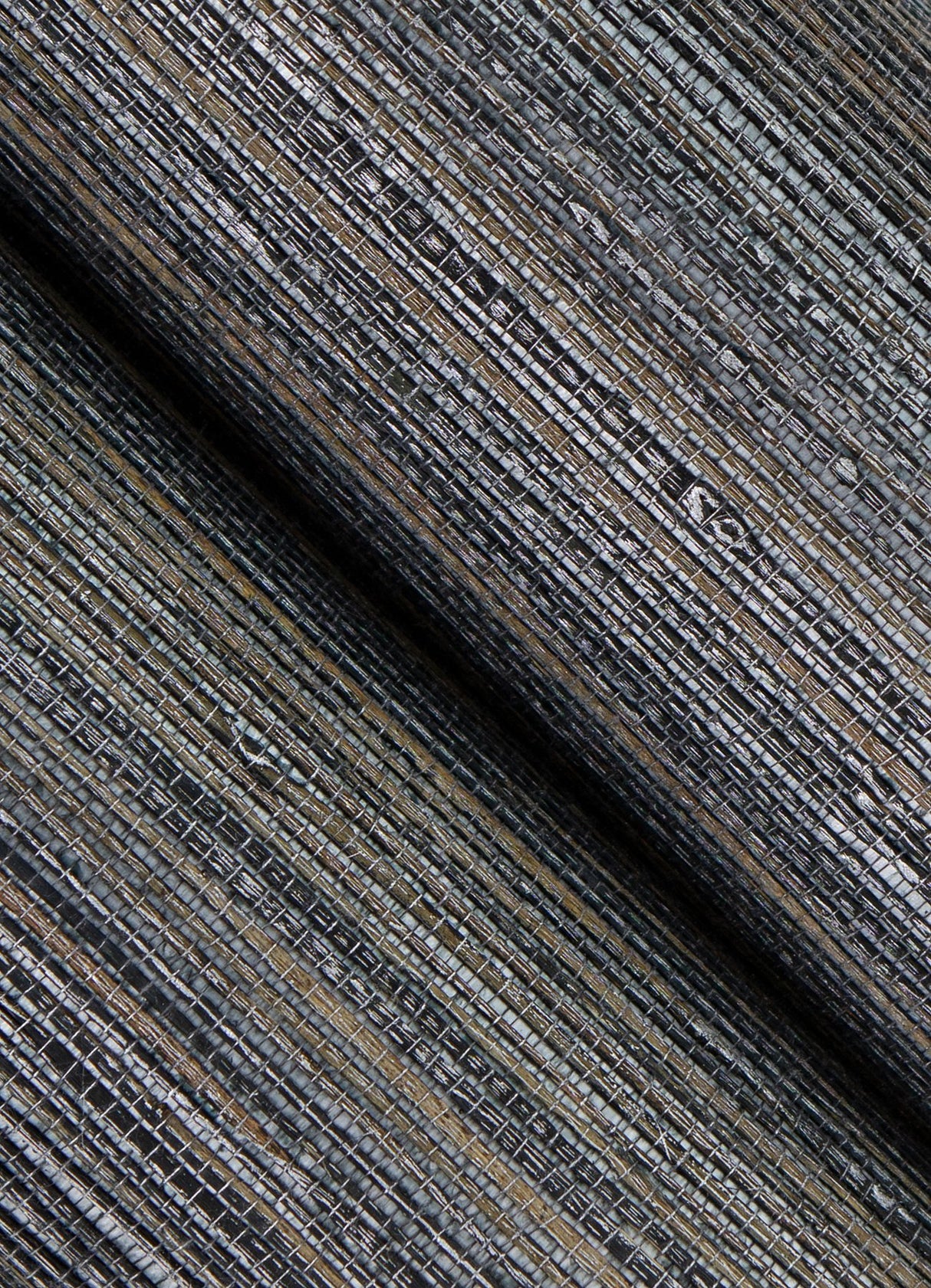 Fujian Silver Grasscloth Wallpaper in Silver with Glam Fabric & Woven Texture - A-Street Prints 2923-80007