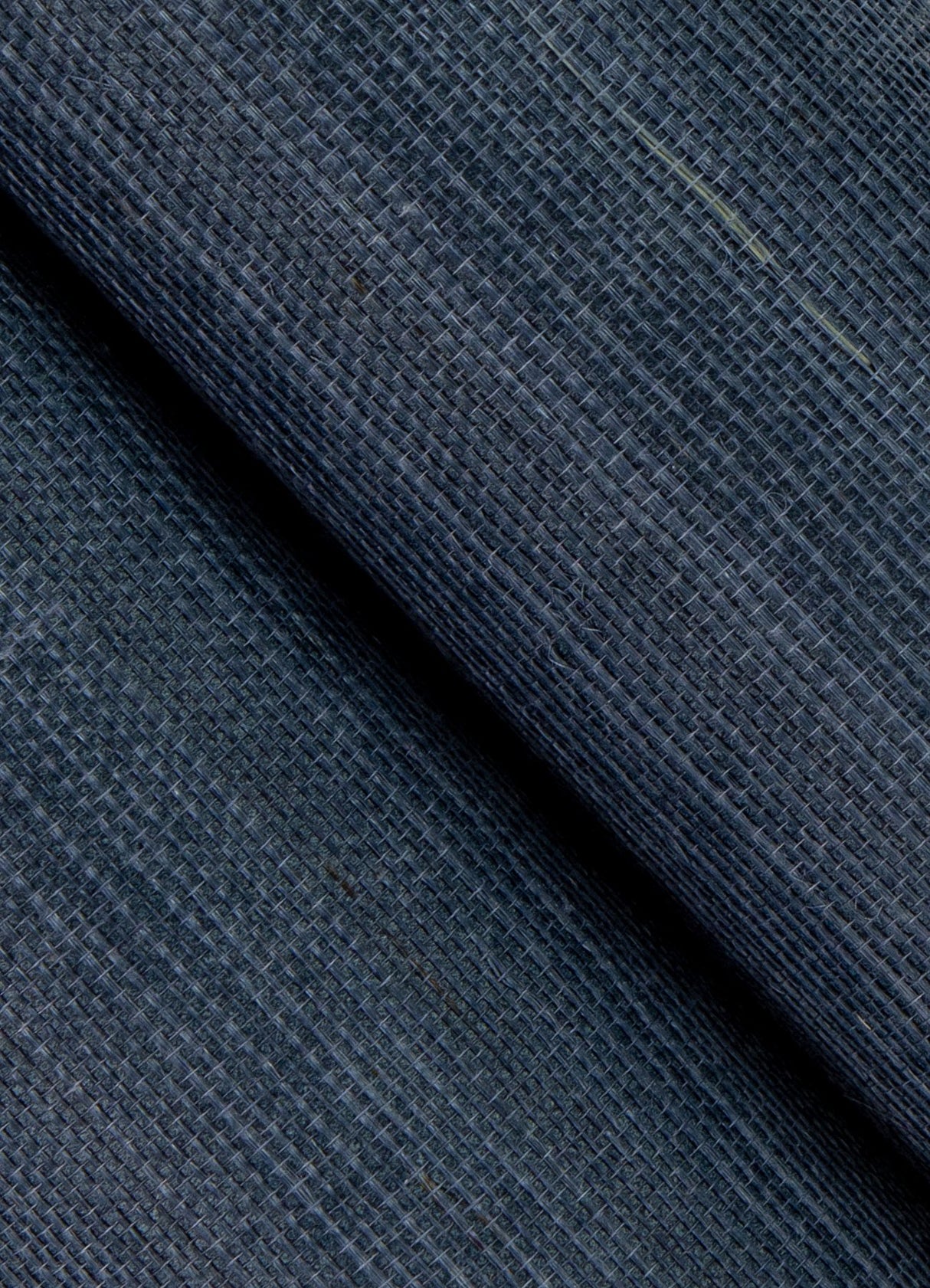 Victoria Indigo Sisal Grasscloth Wallpaper with Fabric & Woven Textures - Brewster 2923-80015