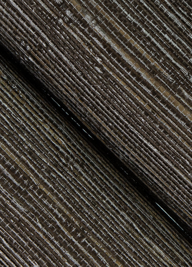 Shandong Chocolate Grasscloth Wallpaper with Distressed Textures in Modern Ramie Weave - A-Street Prints 2923-80071SAM
