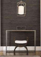 Shandong Chocolate Grasscloth Wallpaper with Distressed Textures in Modern Ramie Weave - A-Street Prints 2923-80071