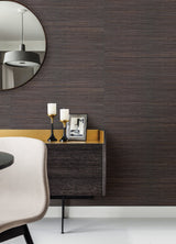 Shandong Charcoal Grasscloth Wallpaper with Distressed Textures Motif - A-Street Prints 2923-80081