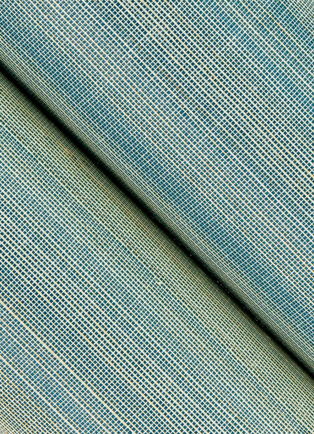 Mai Turquoise Grasscloth Wallpaper with Coastal Fabric & Woven Texture - A-Street Prints 2923-86101