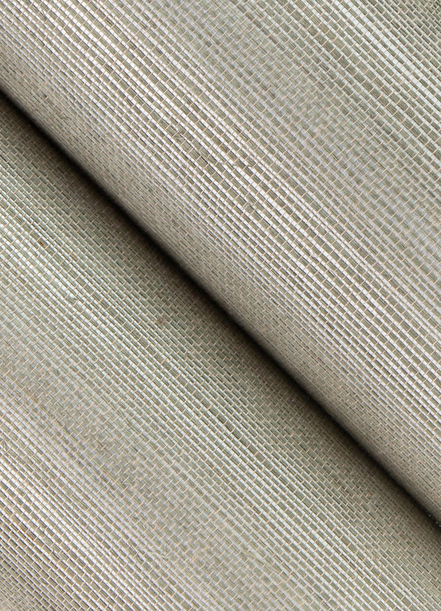 Caihon Silver Sisal Grasscloth Wallpaper with Modern Distressed Textures - A-Street Prints 2923-86116