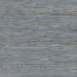 Aiko Slate Sisal Grasscloth Wallpaper with Coastal Fabric & Woven Texture - Brewster 2923-86124