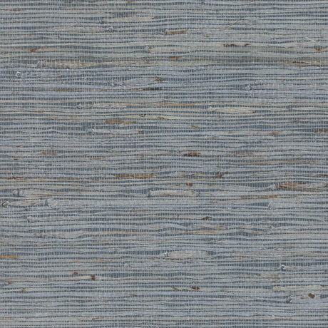 Aiko Slate Sisal Grasscloth Wallpaper in Smokey Blue by A-Street Prints - GRL86124