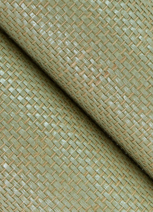 Yanyu Sage Paper Weave Wallpaper with Distressed Textures in Farmhouse Style - 2923-86143