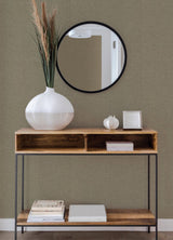 Genji Brown Woven Wallpaper with Fabric & Woven Textures - A-Street Prints 2923-88023