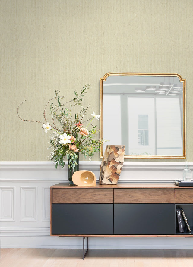 Liqin White String Wallpaper with Fabric & Woven Texture, Coastal Style - A-Street Prints 2923-88029