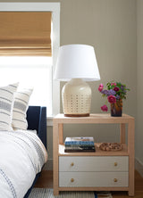 Zhu Cream String Wallpaper with Textured Cotton Yarn Laminate Grasscloth - A-Street Prints 2923-88032
