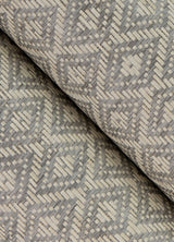 Hui Stone Paper Weave Grasscloth Wallpaper with Geometric Diamond Pattern - A-Street Prints 2923-88042