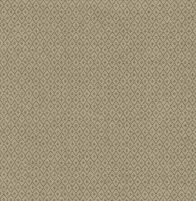 Hui Beige Paper Weave Grasscloth Wallpaper with Geometric Diamond Weave - A?Street Prints 2923-88043