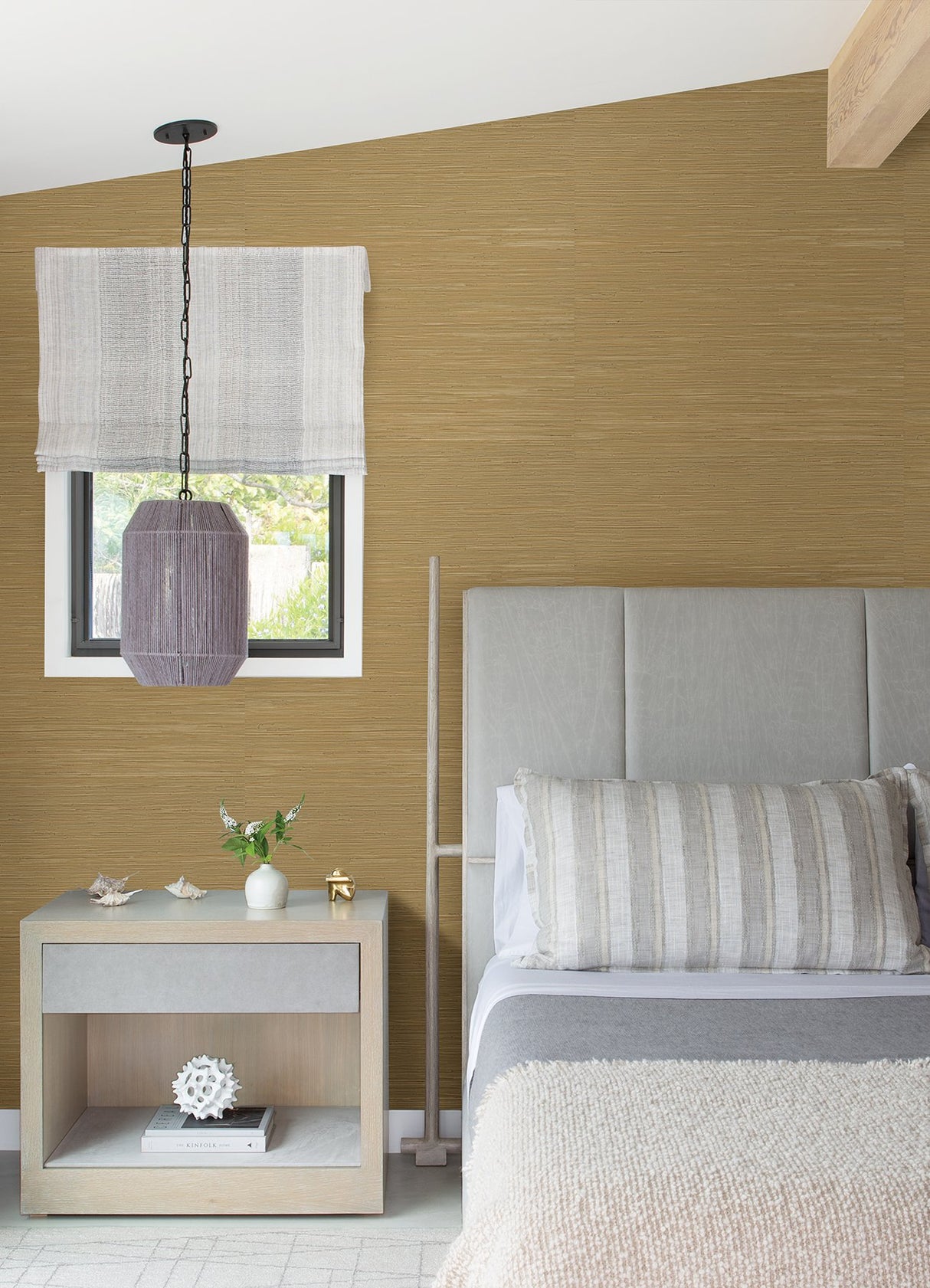 Zhilan Olive Grasscloth Wallpaper with Hand Weave Fabric Texture - A-Street Prints 2923-88045