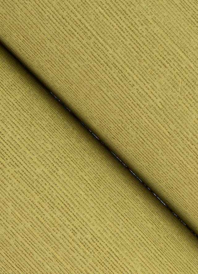 Yunri Chartreuse Sisal Grasscloth Wallpaper with Fabric & Woven Textures Pattern, Modern Style - A-Street Prints 2923-88049