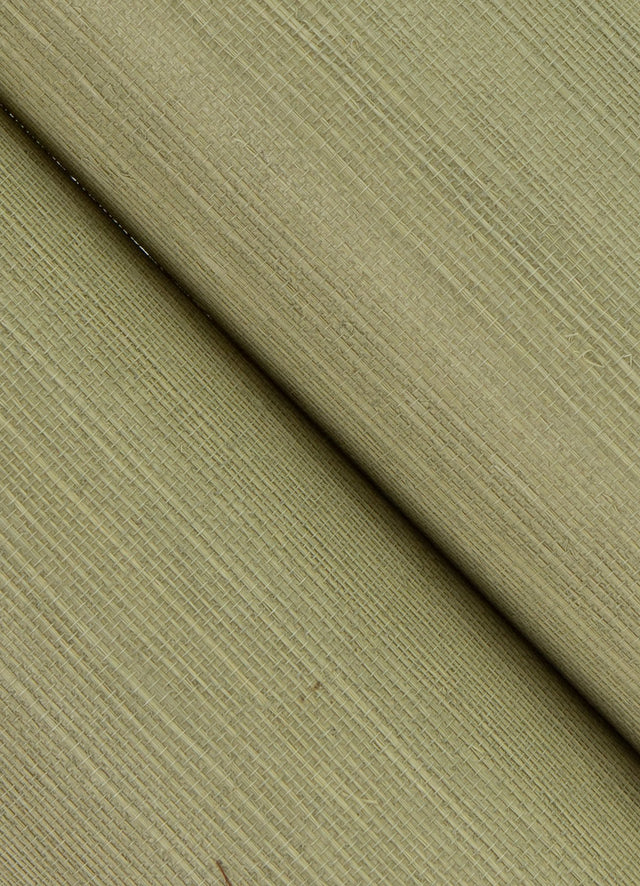 Yunri Sage Sisal Grasscloth Wallpaper with Fabric & Woven Texture - A?Street Prints 2923-88050