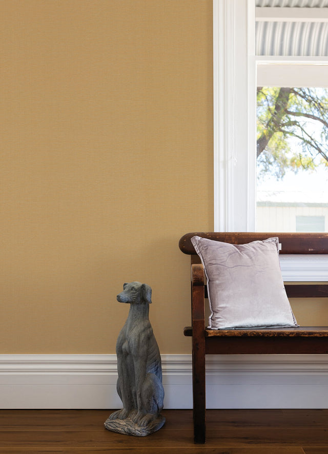 Qiaohui Apricot Petite Weave Wallpaper with Modern Fabric & Woven Texture - A-Street Prints 2923-88059