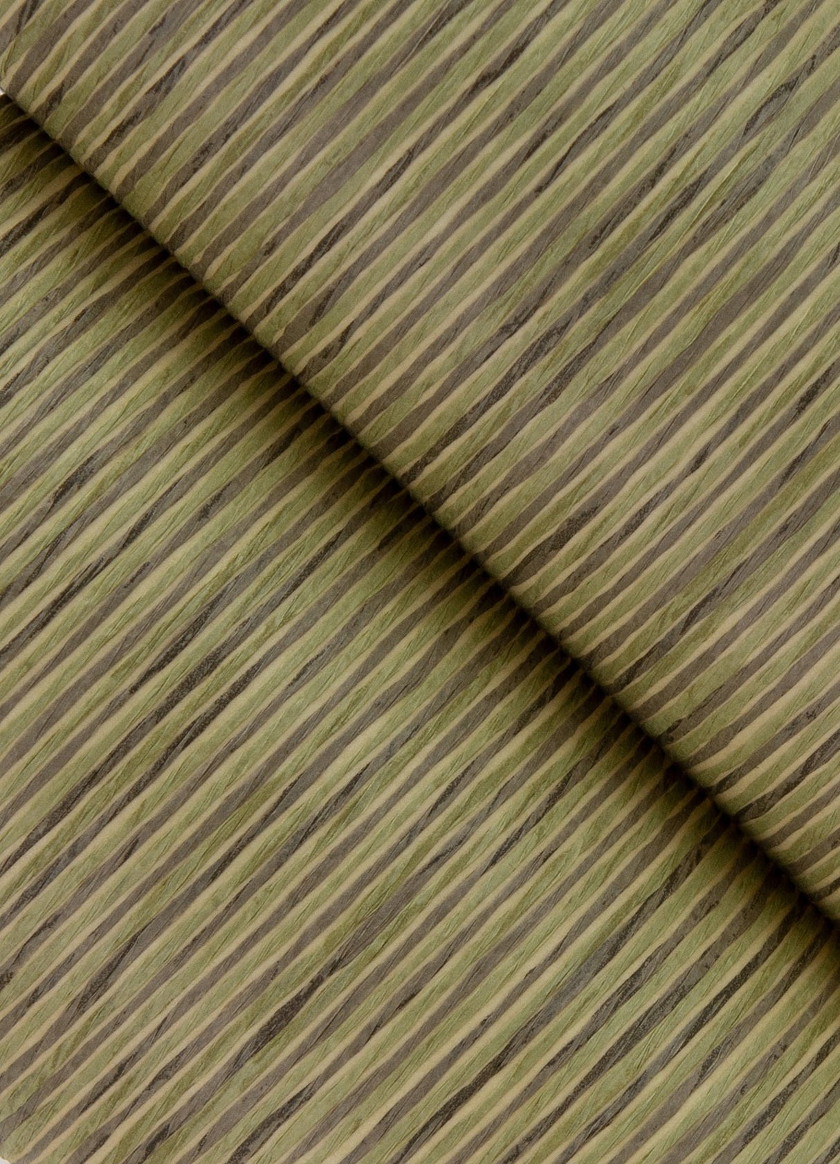 Meihui Sage Paper Weave Wallpaper with Farmhouse Striped Graphic Motif - A?Street Prints 2923-88063