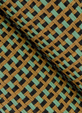 Ruolan Aqua Woven Wallpaper with Modern Geometric Paper Weave Grasscloth - A-Street Prints 2923-88065