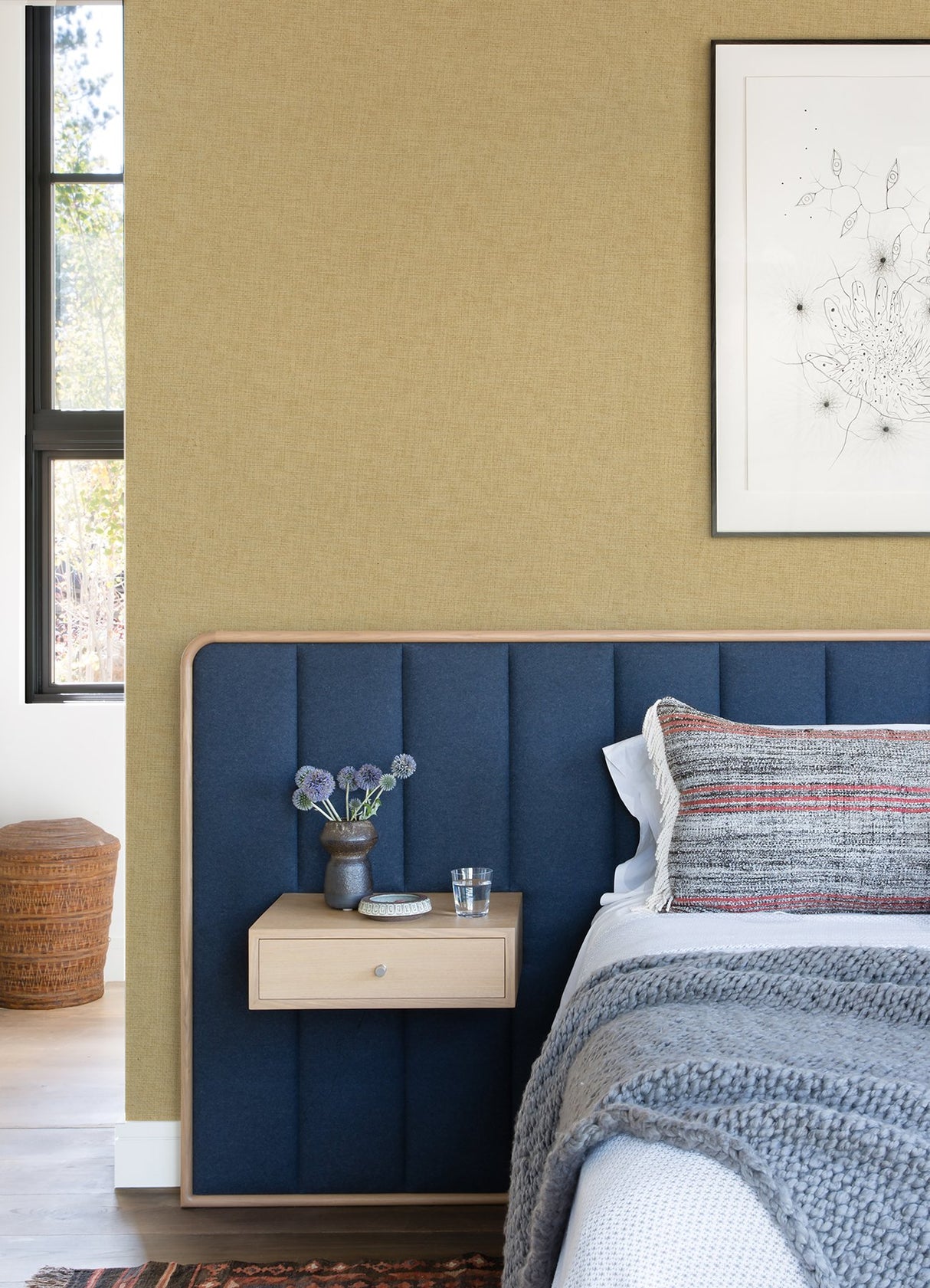 Xiulin Off White Zigzag Textured Grasscloth Wallpaper with Coastal Fabric & Woven Texture - A-Street Prints 2923-88068