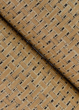 Ehuang Wheat Modern Basketweave Wallpaper with Textured Paper Weave Grasscloth - A-Street Prints 2923-88073