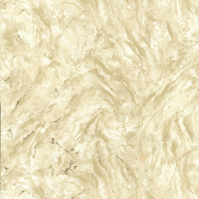 Titania Gold Marble Texture Wallpaper with Metallic Abstract Stone Motif - Brewster 2927-00103