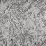 Titania Pewter Marble Texture Wallpaper with Metallic Marble Motif - Brewster 2927-00107