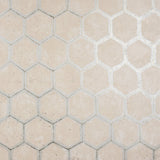 Starling Copper Honeycomb Wallpaper with Metallic Geometric Pattern - Brewster 2927-00405