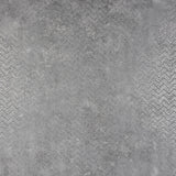 Luna Pewter Distressed Chevron Wallpaper with Metallic Abstract Chevron Motif - Brewster 2927-00602