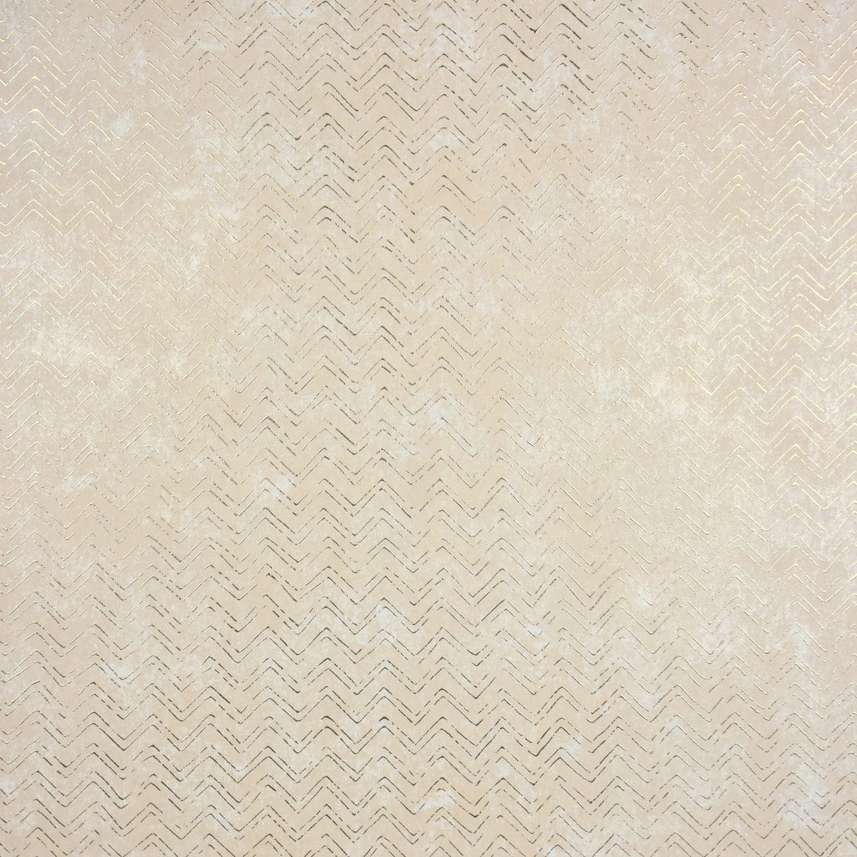 Luna Copper Distressed Chevron Wallpaper with Metallic Abstract Chevron Pattern - Brewster 2927-00603