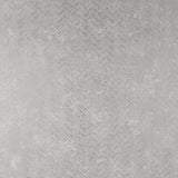 Luna Silver Distressed Chevron Wallpaper with Metallic Modern Abstract Pattern - Brewster 2927-00607