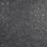 Drizzle Charcoal Speckle Wallpaper with Metallic Gold Flecks - Brewster 2927-00701