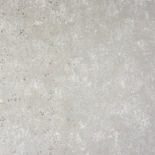 Drizzle Light Grey Speckle Wallpaper with Metallic Distressed Texture - Brewster 2927-00704