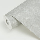 Drizzle Light Grey Speckle Wallpaper with Metallic Distressed Texture - Brewster 2927-00704