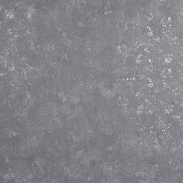 Drizzle Pewter Speckle Wallpaper with Metallic Distressed Texture - Brewster 2927-00706