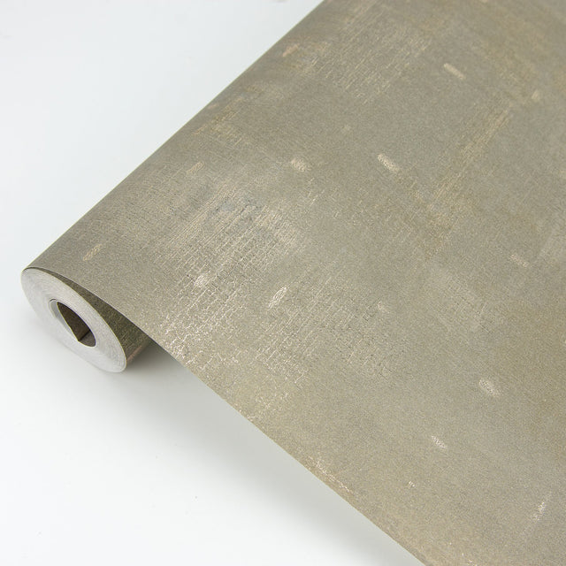 Portia Gold Distressed Texture Wallpaper with Metallic Abstract Industrial Style - Brewster 2927-10303