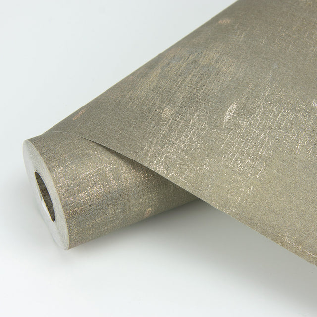 Portia Gold Distressed Texture Wallpaper with Metallic Abstract Industrial Style - Brewster 2927-10303