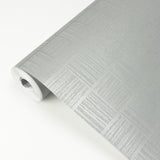 Glint Silver Distressed Geometric Wallpaper with Metallic Glam Abstract Pattern - Brewster 2927-10504
