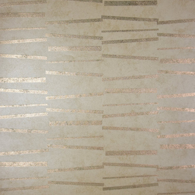 Luminescence Gold Abstract Stripe Wallpaper with Metallic Geometric Motif - Brewster 2927-10601