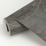 Hydra Dark Grey Geometric Wallpaper with Metallic Abstract Wave Pattern - Brewster 2927-10803