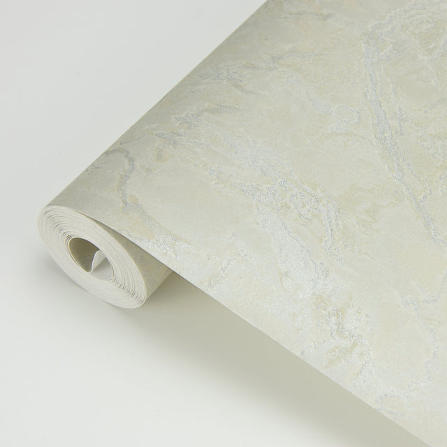 Crux Bronze Marble Wallpaper with Metallic Distressed Texture - Brewster 2927-12002