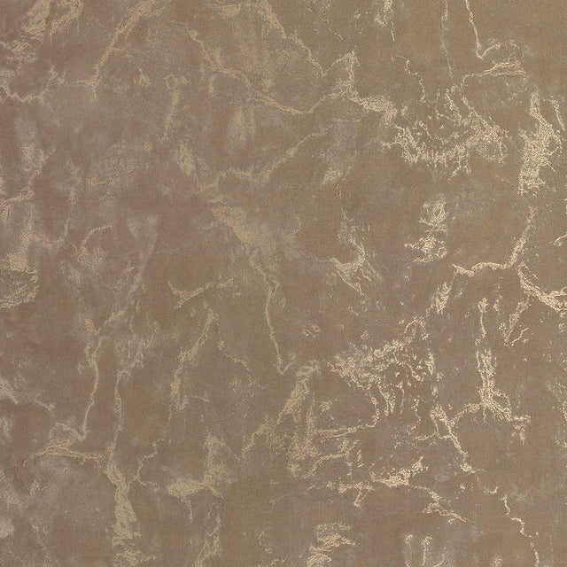 Crux Chocolate Marble Wallpaper with Metallic Distressed Texture - Brewster 2927-12003