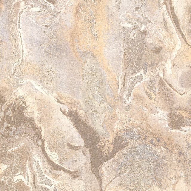 Tory Gold Texture Wallpaper with Metallic Marble Swirl - Brewster 2927-20205