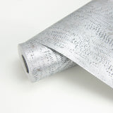 Luster Silver Distressed Texture Wallpaper with Metallic Abstract Modern Pattern - Brewster 2927-20301