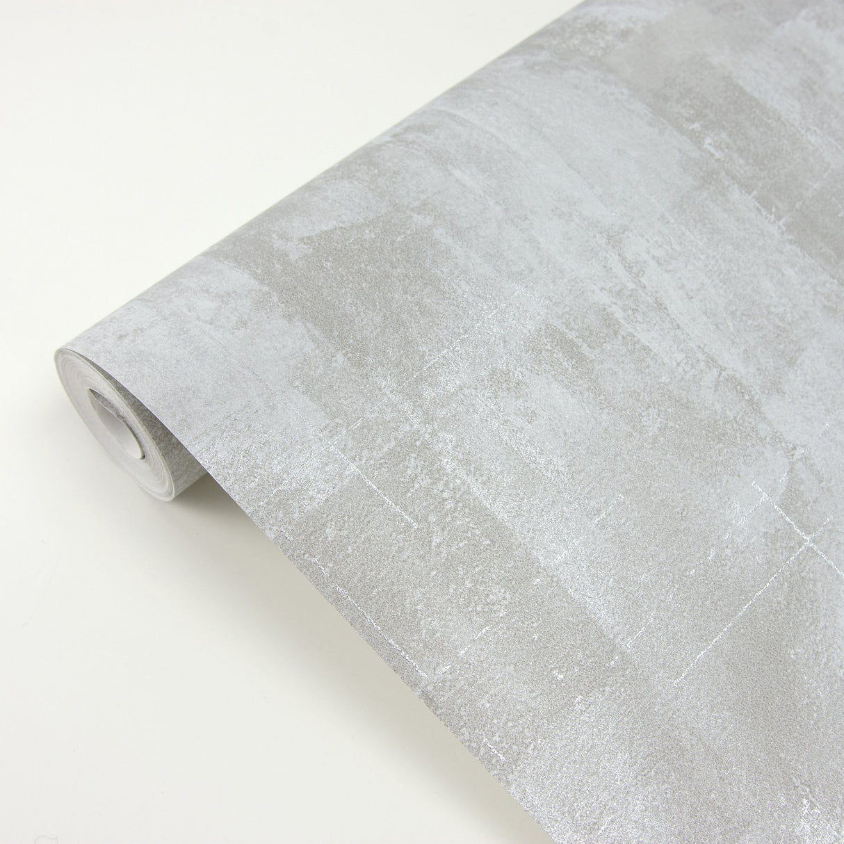 Ozone Silver Texture Wallpaper with Metallic Distressed Abstract Motif - Brewster 2927-20402